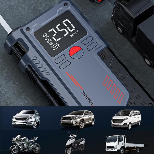 Portable Car Jump Starter 3 in 1 with Digital Display