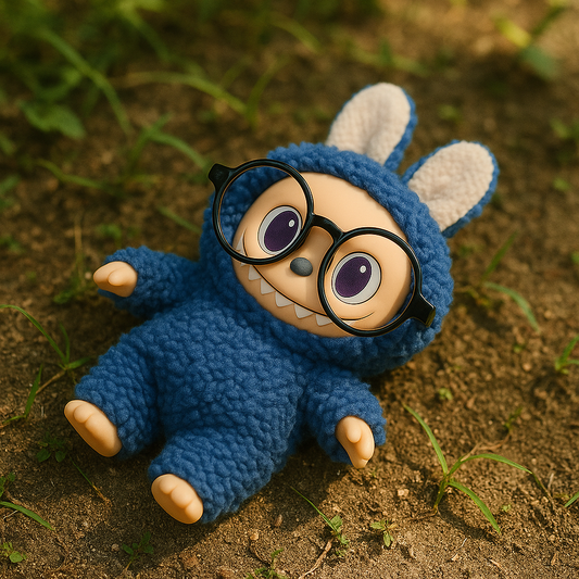 Labubu - Furry Bunny‑Monster with Removable Glasses